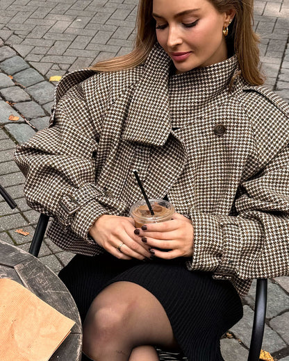 Seame CH - Catherine Checked Coat - Jackets - jb1762253591248134759