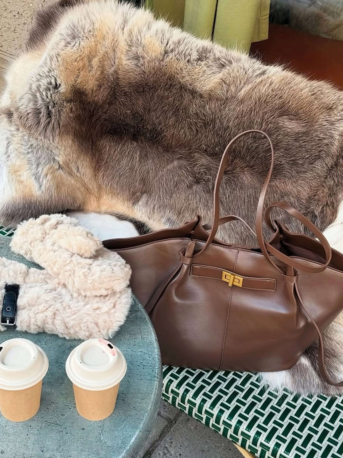 Seame CH - Georgia Shopper Bag - Handbags - SEAME-Gerda-Bag/Brown