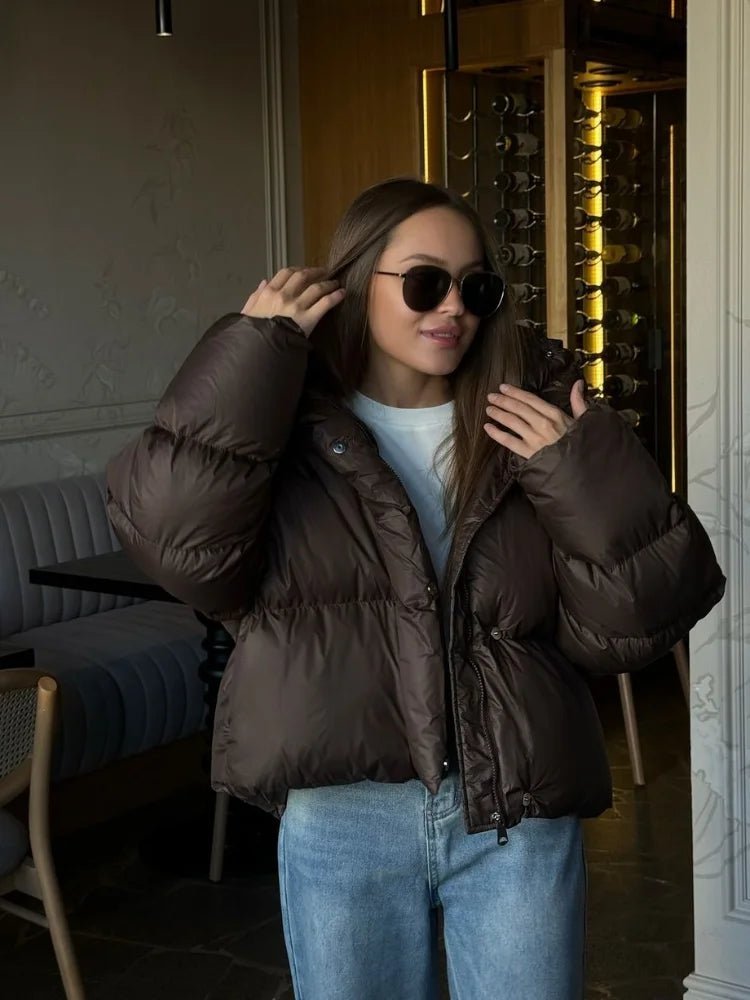 Seame CH - Kayla Short Hooded Puffer Jacket - Jackets - HH1762253591248620169